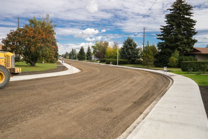 Residential Asphalt Paving in Progress